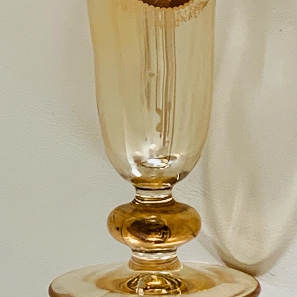 Vintage 24k Gold Trim Rare Gordial Glasses Italy Of 6 - Picture 5 of 16